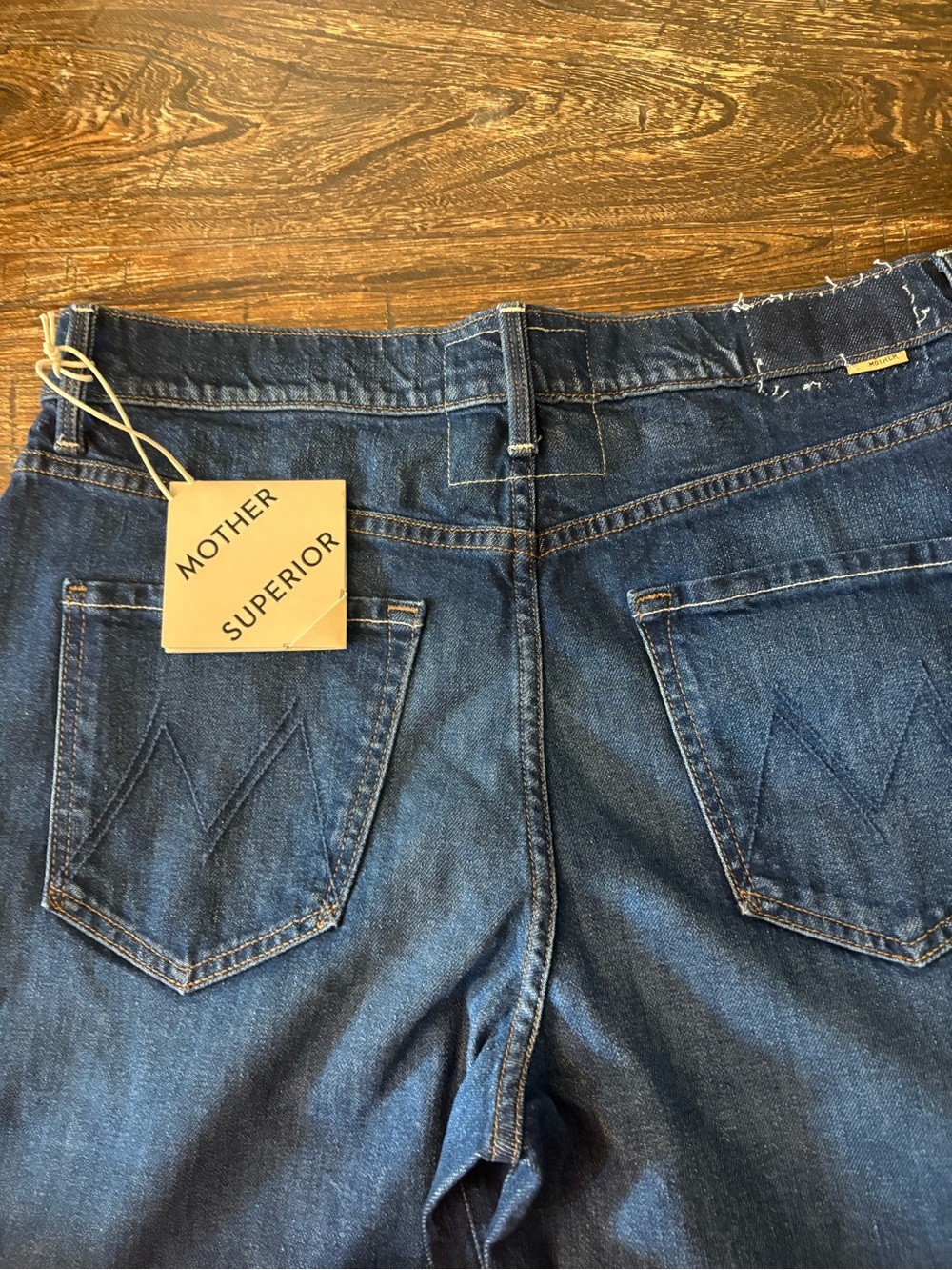 Mother Superior The Delinquent Ankle Jeans Women 28 NWT Wide Leg Made In Shade - Picture 8 of 14